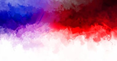 Renkli fırça darbelerinin 2D çizimi. Dekoratif desenli resim. canlı boya desenli arkaplan.