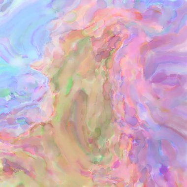 El yapımı sürreal soyut desenli suluboya. Modern sanatsal resim. 2D çizim. Arkaplan boyası karışımı. Yaratıcı duvar sanatı. Çağdaş sanat.