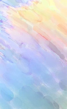 Çağdaş sanat. El yapımı resim. Modern sanat eserleri. Yüzeyde suluboya fırça darbeleriyle resim yapmak. 2D çizim. Sanatsal arkaplan resmi. Tablo üzerinde soyut resim. Renkli doku.