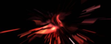 Işık parçacık izleri. Parlayan parçacıkları ve çizgileri olan ışık patlaması yıldızı. Güzel hareketli soyut ışın arkaplanı.