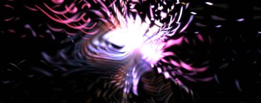 Işık parçacık izleri. Parlayan parçacıkları ve çizgileri olan ışık patlaması yıldızı. Güzel hareketli soyut ışın arkaplanı.