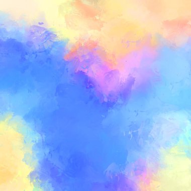 Duvar sanatı Eşsiz ve yaratıcı illüstrasyon. Fırça darbesi ile boyanmış. Renkli fırça darbelerinin soyut arkaplanı. Fırçalanmış canlı duvar kâğıdı. Boyalı sanatsal yaratım.