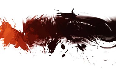 resmedilmiş sanat eseri. fırçalanmış canlı duvar kağıdı. Eşsiz ve yaratıcı illüstrasyon. Renkli fırça darbelerinin soyut arkaplanı. 