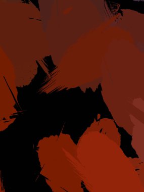 Vahşi fırça darbeleriyle yaratıcı soyut resim. Artistik fırça darbeleriyle donatılmış. Renkli ve canlı bir tasvir. Boyalı sanat.