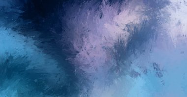 Canlı fırça darbeleriyle boyanmış. Renkli desenli resim. Fırçalanmış duvar kağıdını boya.