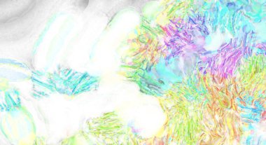 Yumuşak suluboya duvar kağıdı. Hafifçe fırçalanmış renkleri olan sanatsal bir resim. Pastel renkler arkaplana dokunmuş. Soyut duvar sanatı..