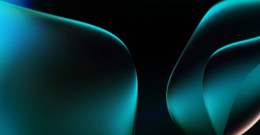 Soyut arkaplan. Değişken renk değişim dalgaları, dinamik hareketlerle. Işık dalgalarının neon renkli soyut tasarımı. Duvar kağıdı, afiş, arkaplan, kart, kitap illüstrasyonu, web sitesi.