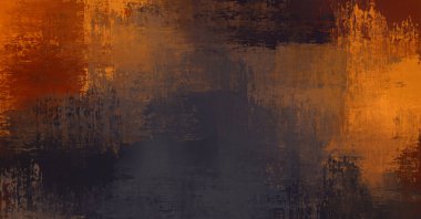 Çapraz vahşi fırça darbeleriyle arka plan. Renkli ve canlı bir tasvir. Boyalı sanat. Yaratıcı soyut resim.