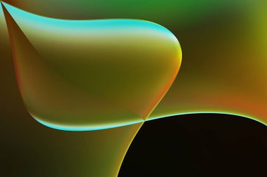 Soyut arkaplan. Değişken renk değişim dalgaları, dinamik hareketlerle. Işık dalgalarının neon renkli soyut tasarımı. Duvar kağıdı, afiş, arkaplan, kart, kitap illüstrasyonu, web sitesi.