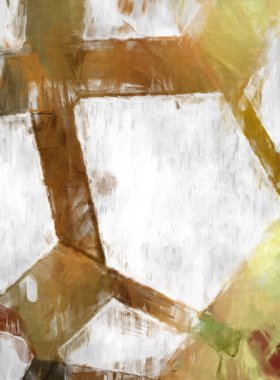 Soyut arkaplanda pürüzlü fırça darbeleri. Fırça boyası. Renkli boya darbeleri. Eşsiz duvar sanatı. Tuvaldeki modern sanat. Renkli çağdaş sanat eserleri. 