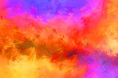 Renkli fırça darbelerinin soyut arkaplanı. fırçalanmış canlı duvar kağıdı. resmedilmiş sanat eseri. Eşsiz ve yaratıcı illüstrasyon.