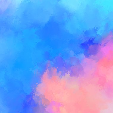 Duvar sanatı Eşsiz ve yaratıcı illüstrasyon. Fırça darbesi ile boyanmış. Renkli fırça darbelerinin soyut arkaplanı. Fırçalanmış canlı duvar kâğıdı. Boyalı sanatsal yaratım.