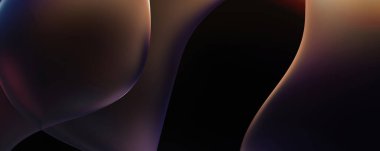 Soyut arkaplan. Değişken renk değişim dalgaları, dinamik hareketlerle. Işık dalgalarının neon renkli soyut tasarımı. Duvar kağıdı, afiş, arkaplan, kart, kitap illüstrasyonu, web sitesi.