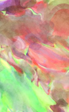 2D çizim. Sanatsal arkaplan resmi. Tablo üzerinde soyut resim. Çağdaş sanat. El yapımı resim. Renkli doku. Modern sanat eserleri. Yüzeyde suluboya fırça darbeleriyle boyama.