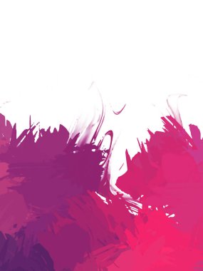 Taranmış Boyalı Soyut Arkaplan. Vahşi kaotik fırça darbeleri. Boya darbeleri. 2D İllüstrasyon. Fırça darbeli resim. 