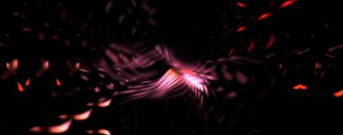 Işık parçacık izleri. Parlayan parçacıkları ve çizgileri olan ışık patlaması yıldızı. Güzel hareketli soyut ışın arkaplanı.