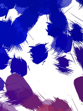 Renkli fırça darbelerinin 2B çizimi. Dekoratif doku resmi. Canlı boya desenli arka plan. Kaotik fırça darbeleri resim.