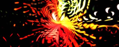 Işık parçacık izleri. Parlayan parçacıkları ve çizgileri olan ışık patlaması yıldızı. Güzel hareketli soyut ışın arkaplanı.