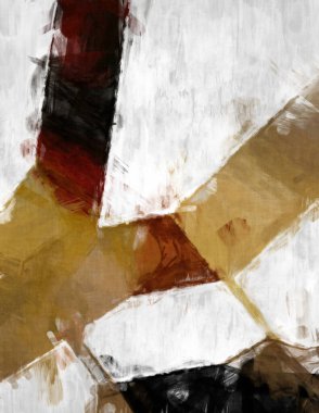 Soyut arkaplanda pürüzlü fırça darbeleri. Fırça boyası. Renkli boya darbeleri. Eşsiz duvar sanatı. Tuvaldeki modern sanat. Renkli çağdaş sanat eserleri. 