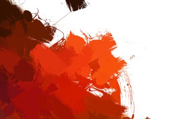 Duvar sanatı Eşsiz ve yaratıcı illüstrasyon. Fırça darbesi ile boyanmış. Renkli fırça darbelerinin soyut arkaplanı. Fırçalanmış canlı duvar kâğıdı. Boyalı sanatsal yaratım.