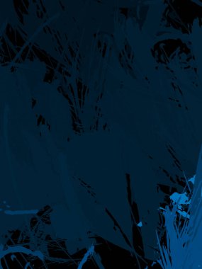 Vahşi fırça darbeleriyle yaratıcı soyut resim. Artistik fırça darbeleriyle donatılmış. Renkli ve canlı bir tasvir. Boyalı sanat.