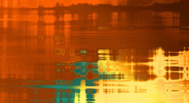 Soyut arkaplan. Yaşlanmış grunge dokusunda geometrik elementler. Farklı renk desenli grafiksel illüstrasyon.