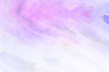 Pastel renklerde suluboya resim. Poster, duvar sanatı, afiş, kart, kitap kapağı ya da ambalaj için rahatlatıcı kompozisyonun yumuşak renkli çizimi. Modern fırça darbeleri resim.