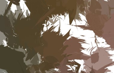 Sanatsal soyut arkaplan. Doku boyalı duvar kağıdı. Boya darbeleriyle yaratıcı bir illüstrasyon. Fırça desenli resim.