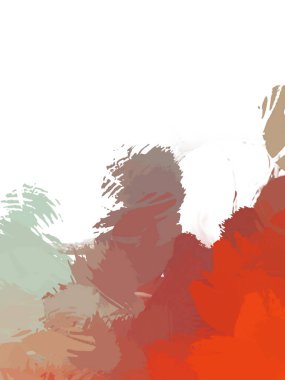 Taranmış Boyalı Soyut Arkaplan. Vahşi kaotik fırça darbeleri. Boya darbeleri. 2D İllüstrasyon. Fırça darbeli resim. 