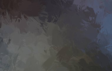 Vahşi fırça darbeleri. Taranmış Boyalı Soyut Arkaplan. Fırça darbesi ile boyanmış. Boya darbeleri. 2B Görüntü.