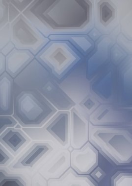 Renkli ve canlı geometrik şekiller katmanları var. Bir teknoloji planının dijital illüstrasyonu. Gelecekçi tasarım şablonu.