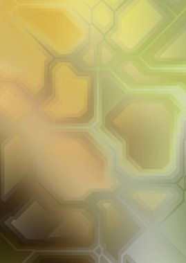 Renkli ve canlı geometrik şekiller katmanları var. Bir teknoloji planının dijital illüstrasyonu. Gelecekçi tasarım şablonu.