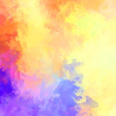 Duvar sanatı Eşsiz ve yaratıcı illüstrasyon. Fırça darbesi ile boyanmış. Renkli fırça darbelerinin soyut arkaplanı. Fırçalanmış canlı duvar kâğıdı. Boyalı sanatsal yaratım.