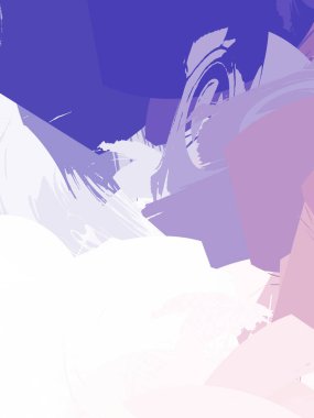 Duvar sanatı Eşsiz ve yaratıcı illüstrasyon. Fırça darbesi ile boyanmış. Renkli fırça darbelerinin soyut arkaplanı. Fırçalanmış canlı duvar kâğıdı. Boyalı sanatsal yaratım.