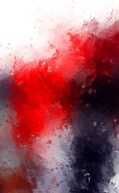 Yaratıcı soyut resim. Artistik fırça darbeleriyle donatılmış. Renkli ve canlı bir illüstrasyon. boyalı sanat