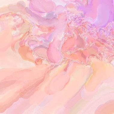 El yapımı sürreal soyut desenli suluboya. Modern sanatsal resim. 2D çizim. Arkaplan boyası karışımı. Yaratıcı duvar sanatı. Çağdaş sanat.