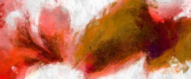 Soyut arkaplanda pürüzlü fırça darbeleri. Fırça boyası. Renkli boya darbeleri. Eşsiz duvar sanatı. Tuvaldeki modern sanat. Renkli çağdaş sanat eserleri. 