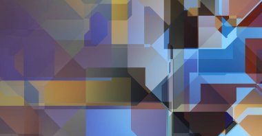 Dinamik bileşime sahip minimalist düz stil içinde modayı takip eden geometrik soyut arkaplan. 