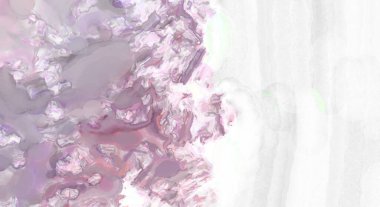 Pastel renklerde suluboya resim. Poster, duvar sanatı, afiş, kart, kitap kapağı ya da ambalaj için rahatlatıcı kompozisyonun yumuşak renkli çizimi. Modern fırça darbeleri resim.