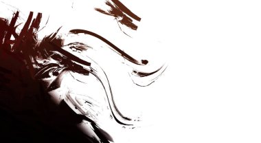 Taranmış Boyalı Soyut Arkaplan. Vahşi kaotik fırça darbeleri. Boya darbeleri. 2D İllüstrasyon. Fırça darbeli resim. 