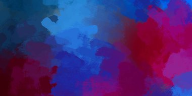 Taranmış Boyalı Soyut Arkaplan. Vahşi kaotik fırça darbeleri. Boya darbeleri. 2D İllüstrasyon. Fırça darbeli resim.