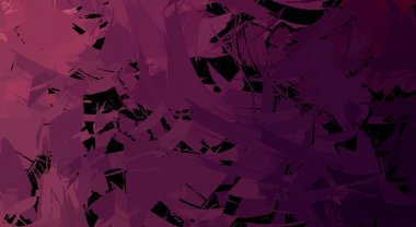 Canlı fırça darbeleriyle boyanmış. Renkli desenli resim. Fırçalanmış duvar kağıdını boya.