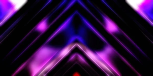 Abstrakt Lysande Geometriska Ljus Bakgrund Fractal Symmetrisk Grafisk Illustration Skärande — Stockfoto