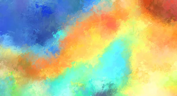 Artystyczna Żywa Kolorowa Tapeta Brushed Painted Abstrakcyjne Tło Szczotkowane Malarstwo — Zdjęcie stockowe