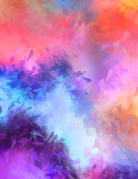 Abstract Background Colorful Brush Strokes Brushed Vibrant Wallpaper Painted Artistic — Stock Photo, Image