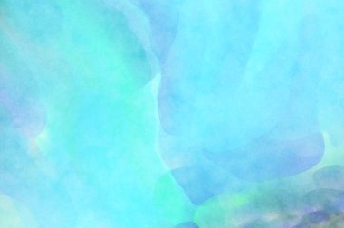 Pastel renklerde suluboya resim. Poster, duvar sanatı, afiş, kart, kitap kapağı ya da ambalaj için rahatlatıcı kompozisyonun yumuşak renkli çizimi. Modern fırça darbeleri resim.