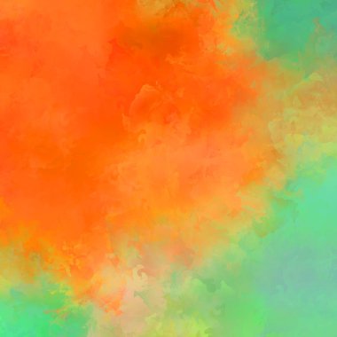 Canlı fırça darbeleriyle boyanmış. Renkli desenli resim. Fırçalanmış duvar kağıdını boya.