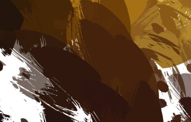 Sanatsal soyut arkaplan. Doku boyalı duvar kağıdı. Boya darbeleriyle yaratıcı bir illüstrasyon. Fırça desenli resim.