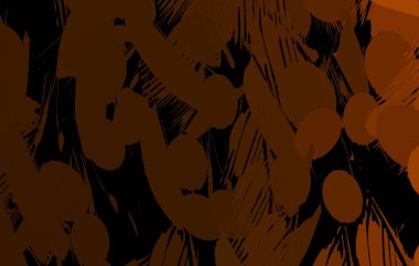 Vahşi fırça darbeleriyle yaratıcı soyut resim. Artistik fırça darbeleriyle donatılmış. Renkli ve canlı bir tasvir. Boyalı sanat.