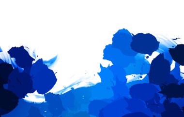 Taranmış Boyalı Soyut Arkaplan. Vahşi kaotik fırça darbeleri. Boya darbeleri. 2D İllüstrasyon. Fırça darbeli resim. 